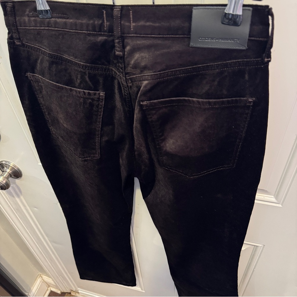 Citizens Of Humanity Isola Corduroy Boot Cut Plush Velvet Black Brown $248.00 - Picture 10 of 11